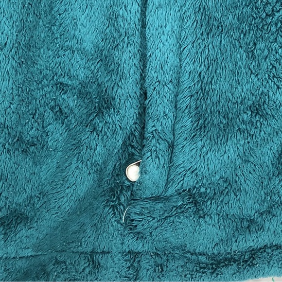 The North Face Osito Fleece Jacket Women’sBlue Teal Zip Pockets - Picture 4 of 5
